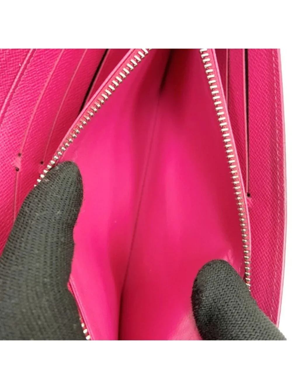 Louis Vuitton Epi Portefeuille Sarah Bifold Wallet Black Pink